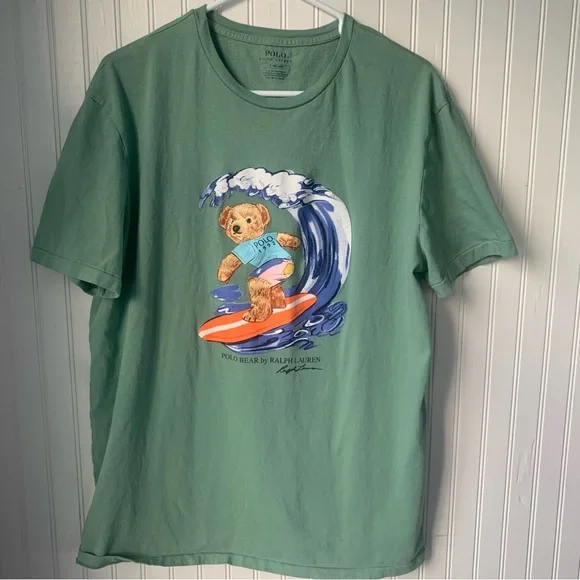 Polo by Ralph Lauren (Large) Sage Green Short Sleeve Tee - Picture 2 of 4